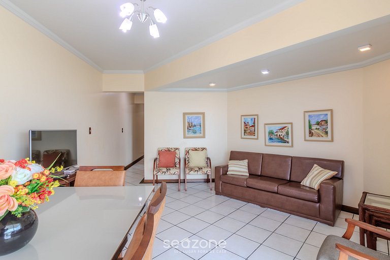 Apto 3Q frente-mar c/ churrasq. em Itapema CON0101