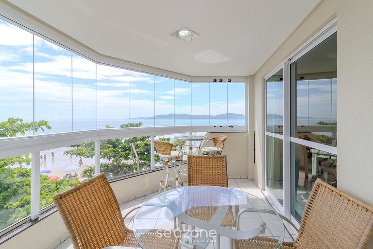 Dept 3H frente mar c/ parrilla en Itapema CON0101