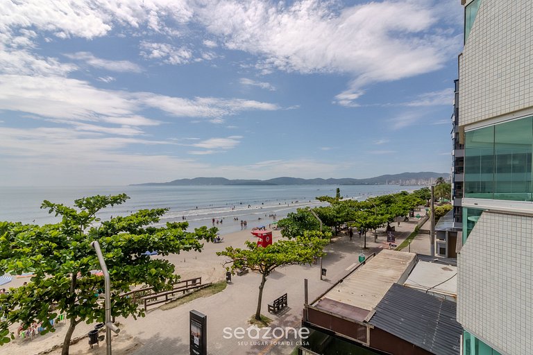 Apto 3Q frente-mar c/ churrasq. em Itapema CON0101