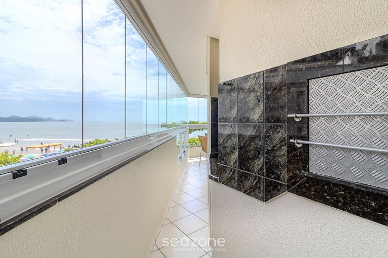 Dept 3H frente mar c/ parrilla en Itapema CON0101