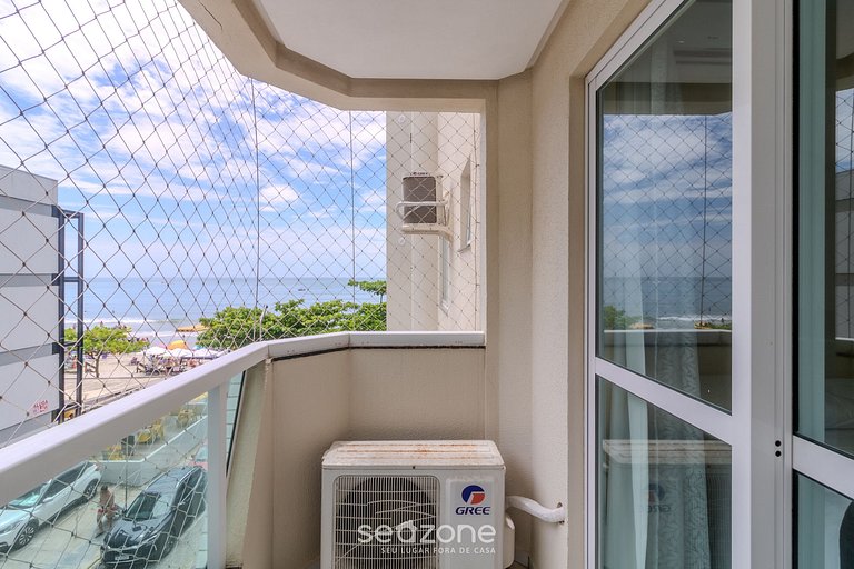 Apto 3Q frente-mar c/ churrasq. em Itapema CON0101