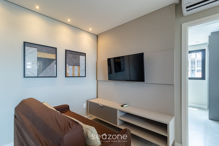 Apto vista mar cond. c/piscina 280m MHF1202