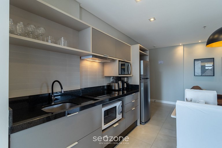 Apto vista mar cond. c/ Piscina 280m praia MHF1202