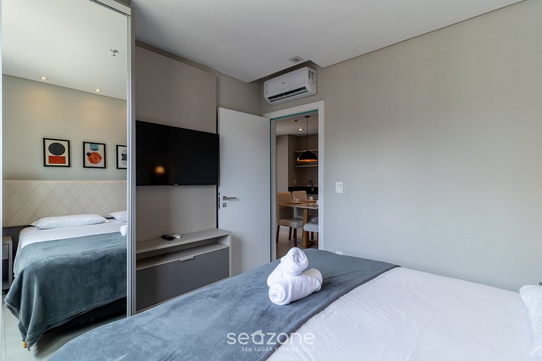 Apto vista mar cond. c/ Piscina 280m praia MHF1202