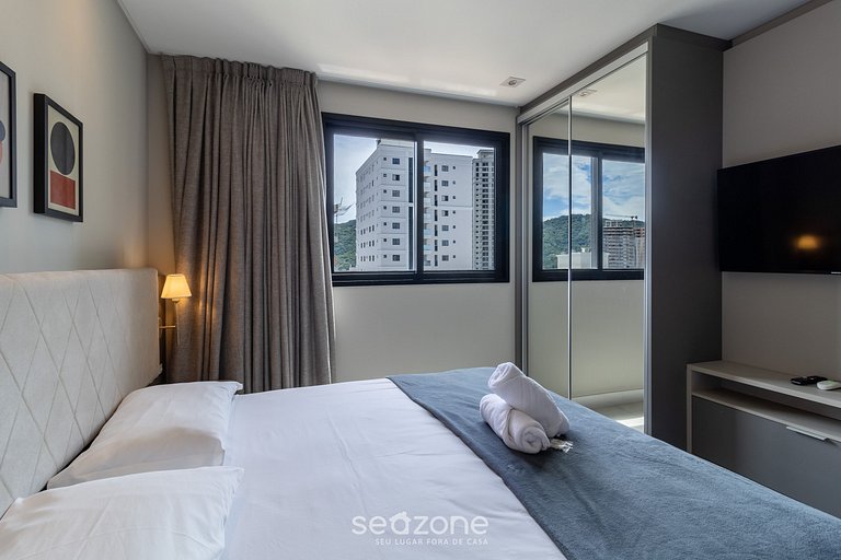 Apto vista mar cond. c/piscina 280m MHF1202