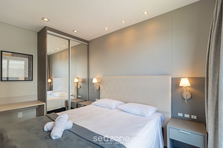 Apto vista mar cond. c/ Piscina 280m praia MHF1202