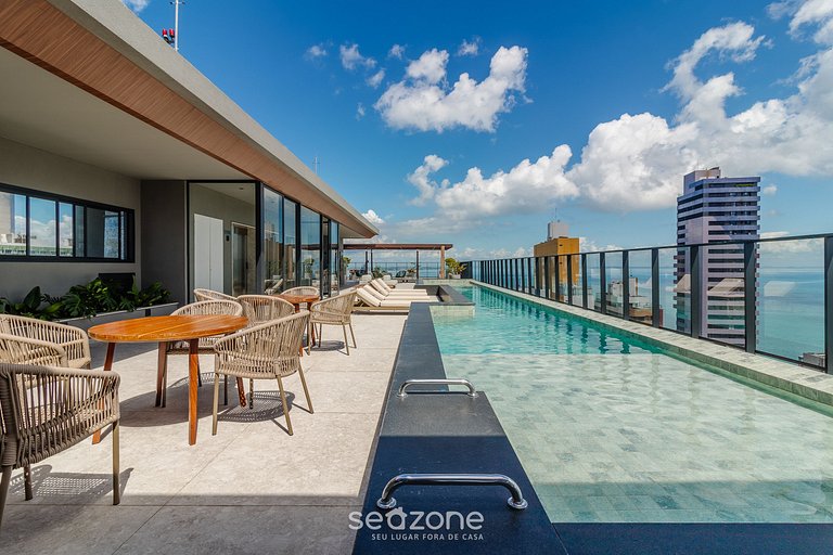 Studio cerca del mar en cond. c/ piscina LIV0512