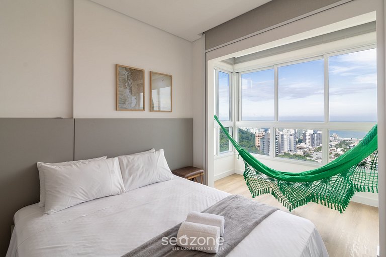 Apto com 2 suítes e vista mar em Itajaí RCX1807