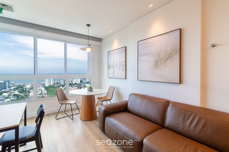 Apto com 2 suítes e vista mar em Itajaí RCX1807