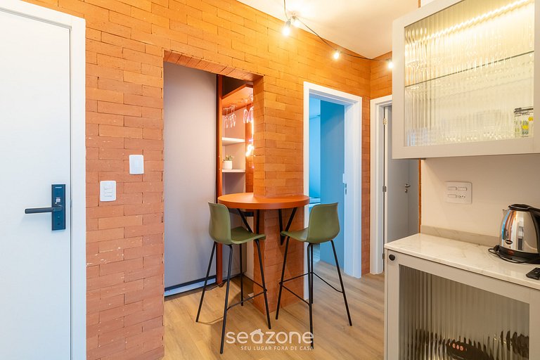 Apto com 2 suítes e vista mar em Itajaí RCX1807