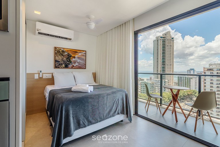 Ap c/vista al mar en cond. c/piscina y gim LIV1411