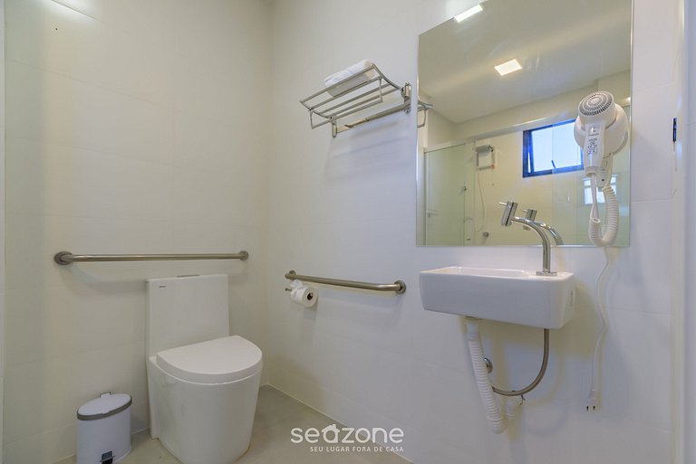 Apto 1D piscina y gym a 280m playa - MHF0601