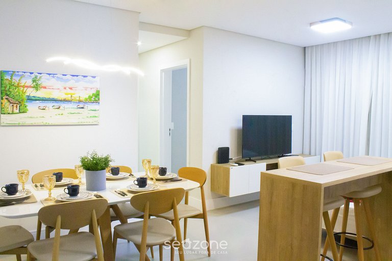 Apartamento moderno con balcón y barbacoa LES403