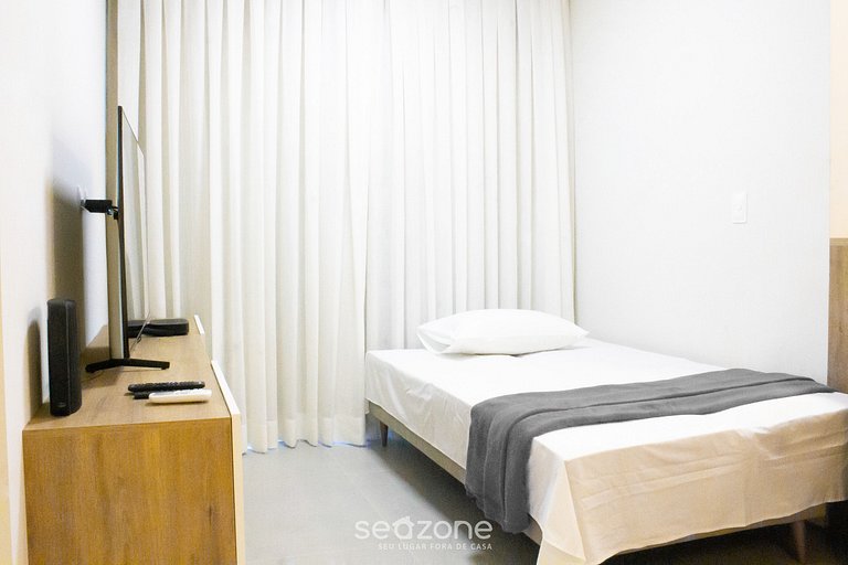 Apartamento moderno con balcón y barbacoa LES403