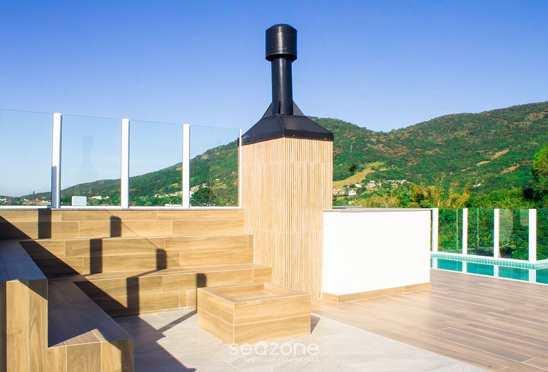 Apartamento moderno con balcón y barbacoa LES403