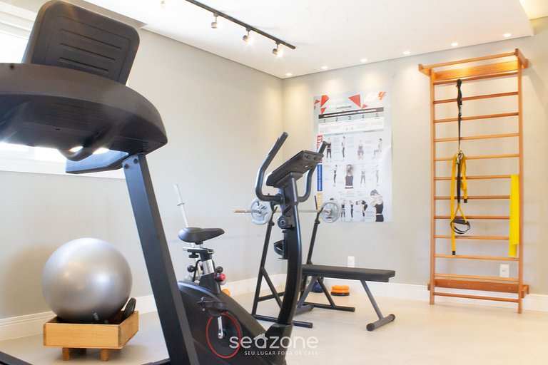 Apartamento moderno con balcón y barbacoa LES403