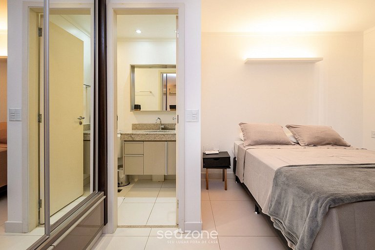 Flat em cond. com academia, Setor Bueno. WBU2405