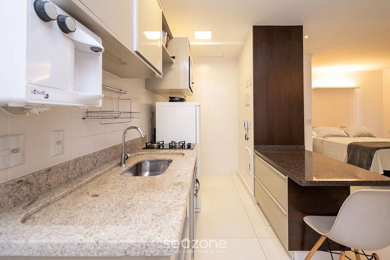 Flat em cond. com academia, Setor Bueno. WBU2405