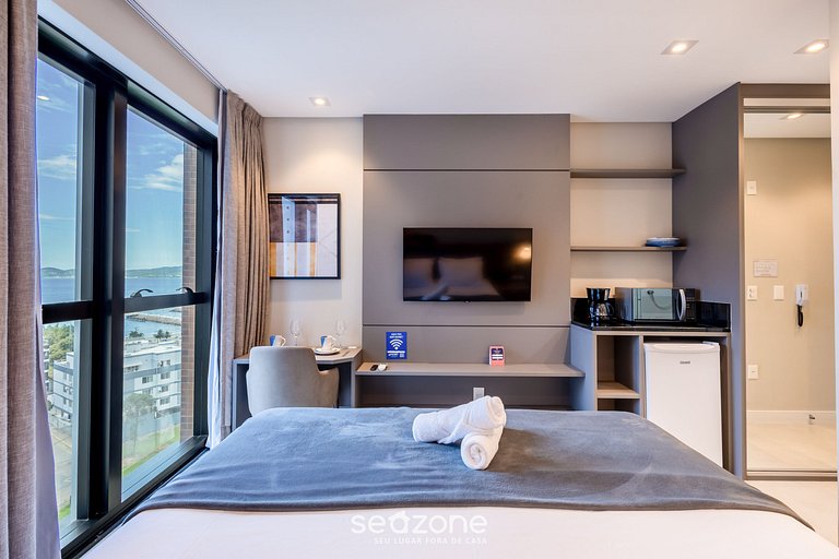 Studio vista mar c/ piscina 280m da Praia MHFB0903