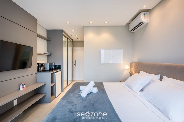 Studio vista mar c/ piscina 280m da Praia MHFB0903