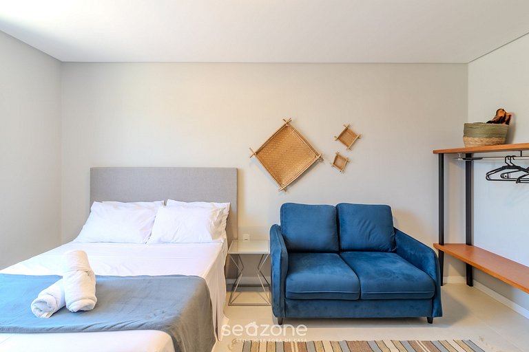 Studio completo a 650m da praia - BC - DPR0003