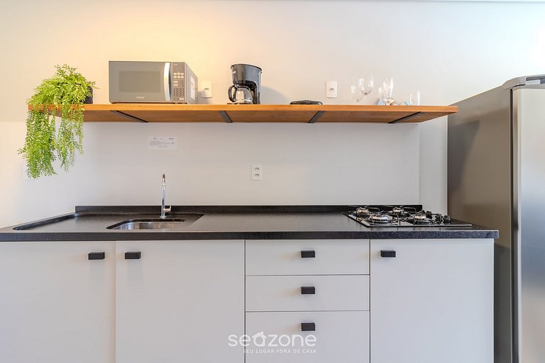 Studio completo a 650m da praia - BC - DPR0003