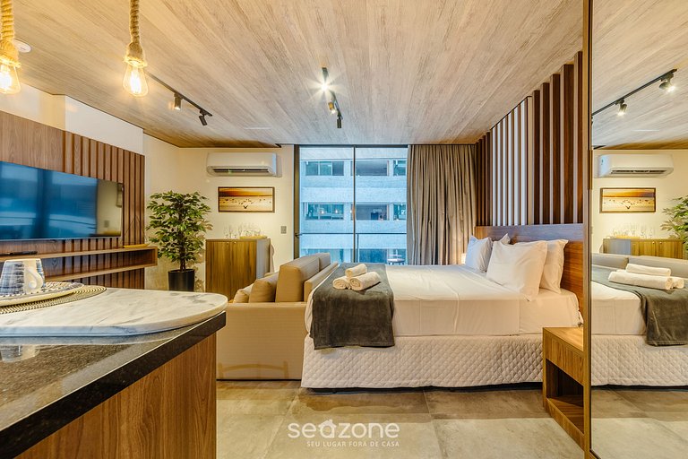 Hermoso Estudio con Vista Lateral al Mar NWT0803