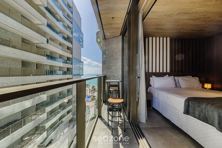 Lindo Estúdio com Vista Mar Lateral NWT0803