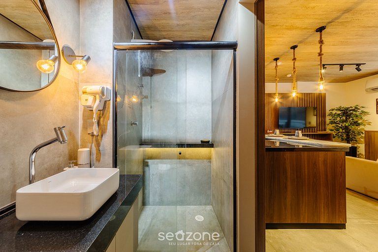 Lindo Estúdio com Vista Mar Lateral NWT0803