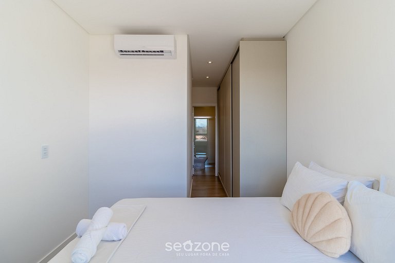 Varanda com vista mar a 230m da praia! PRB0405