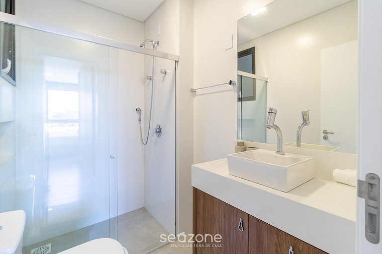 Varanda com vista mar a 230m da praia! PRB0405