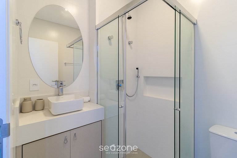 Varanda com vista mar a 230m da praia! PRB0405