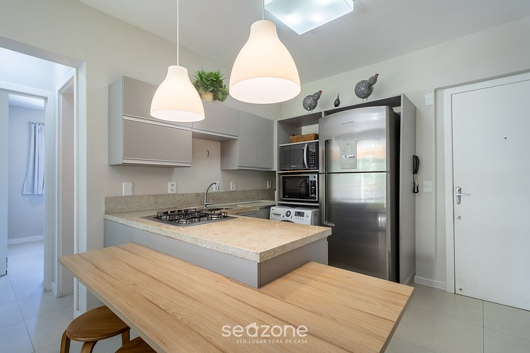 Apt vistas mar 240m de la playa en Jurerê IDO207