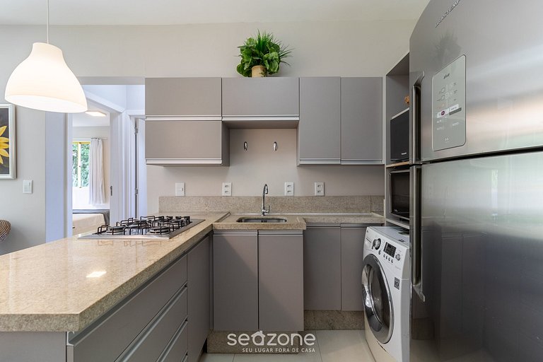 Apt vistas mar 240m de la playa en Jurerê IDO207