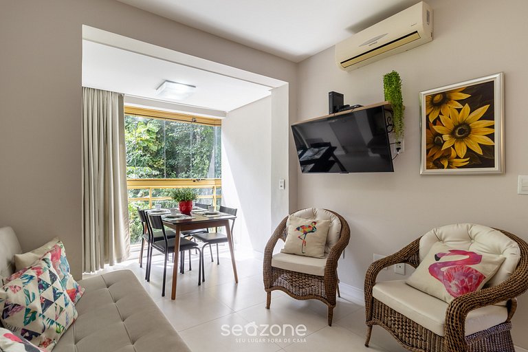 Apt vistas mar 240m de la playa en Jurerê IDO207