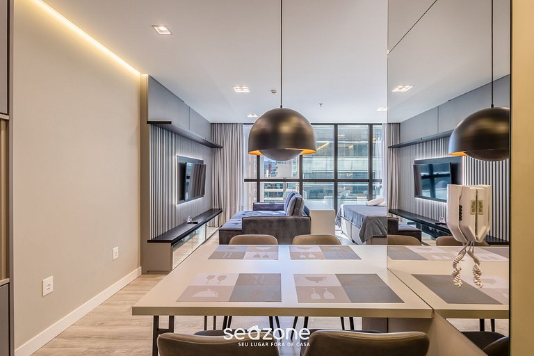 Studio completo c/ piscina a 350m da Praia IFT1304