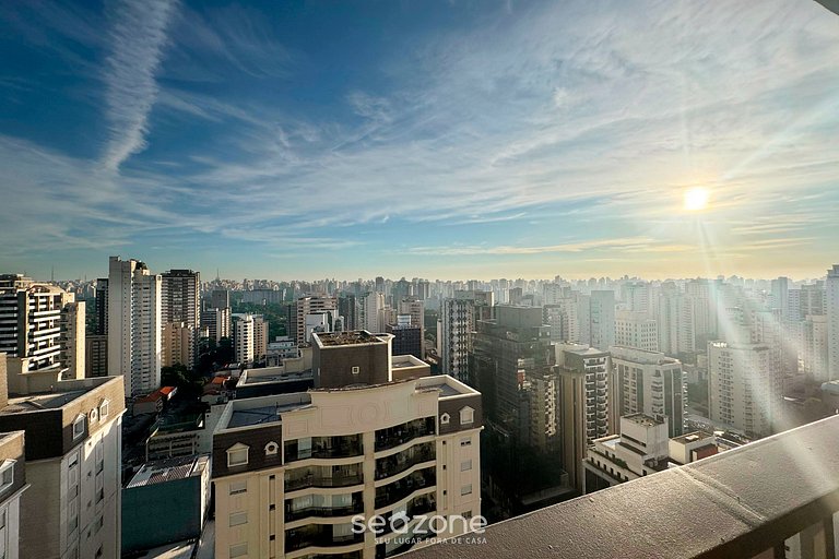 Lindo Studio Zen com SP ao seu horizonte! ONJ2712