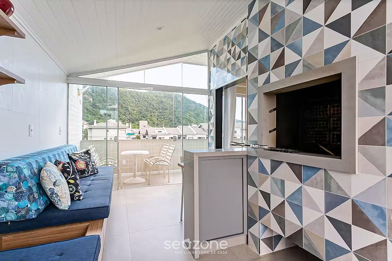 Apto con vista al mar, 200m de Praia Brava CTA022 Seazone