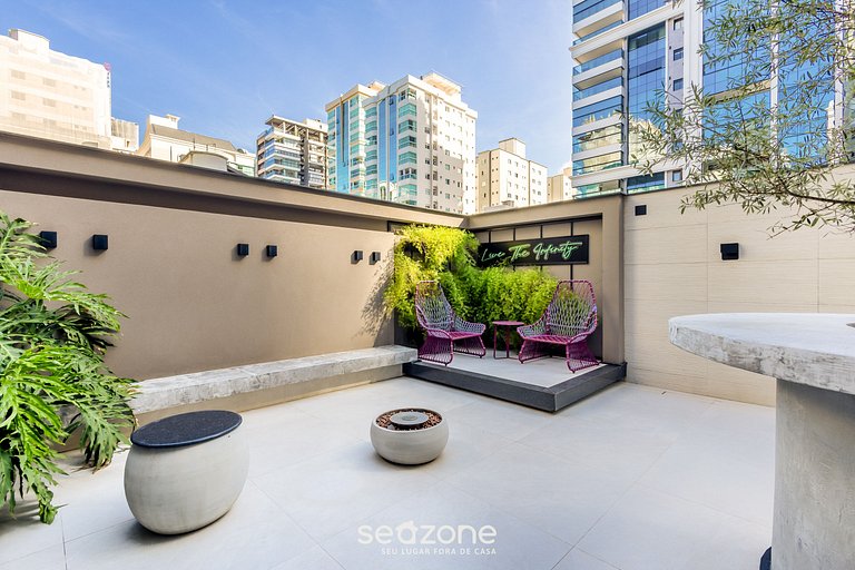 Studio completo c/ piscina a 350m da praia IFT1108