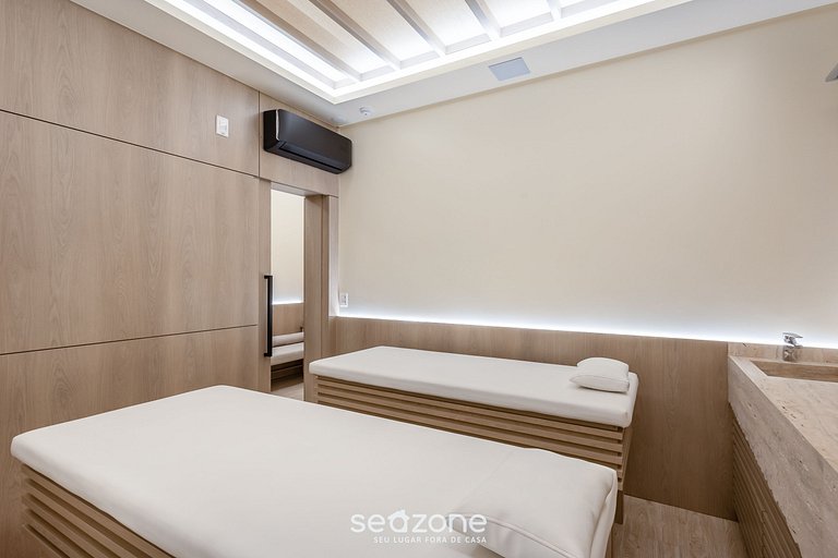 Conforto 350m praia c/ piscina e academia IFT1308