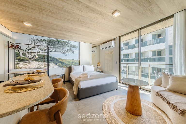 Belo Estúdio c/ Vista Lateral Mar NWT1308