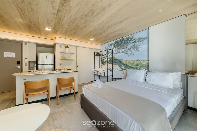 Belo Estúdio c/ Vista Lateral Mar NWT1308