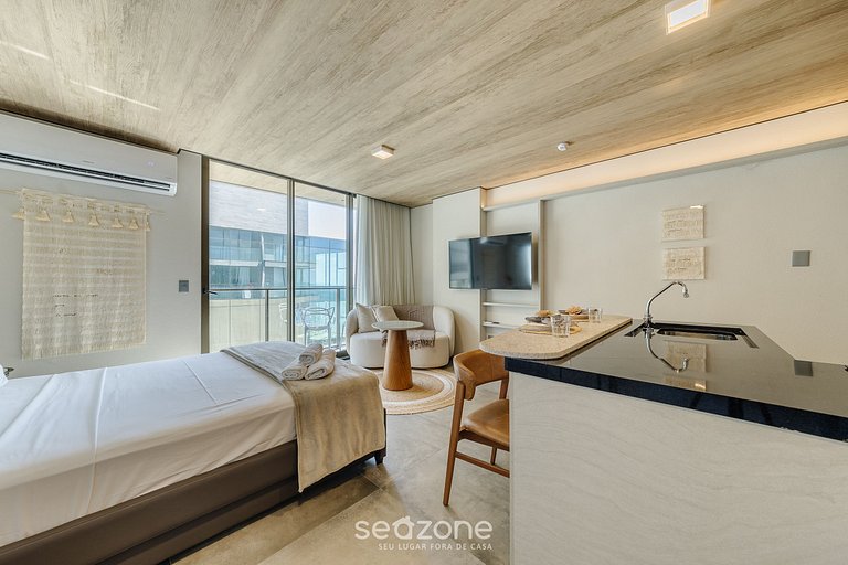 Hermoso Estudio con Vista Lateral al Mar NWT1308