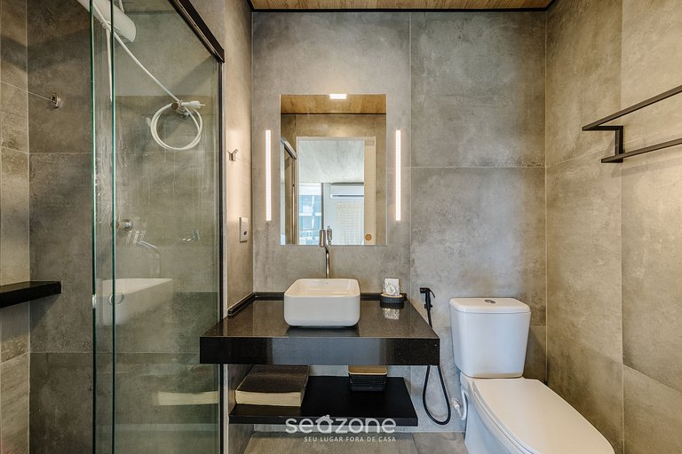 Belo Estúdio c/ Vista Lateral Mar NWT1308