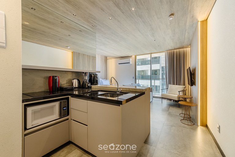 Belo Estúdio Vista Lateral Mar NWT0508