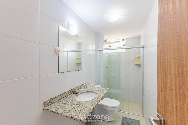 Apartamento Vista Mar 190m da Praia BSR0203