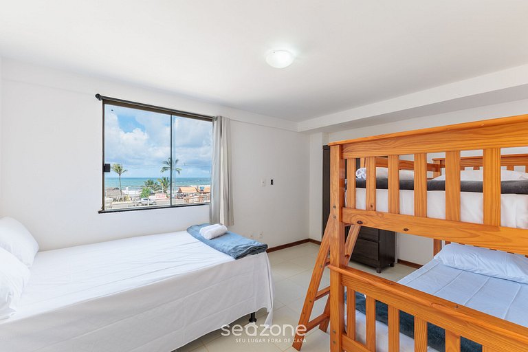 Apartamento Vista Mar 190m da Praia BSR0203