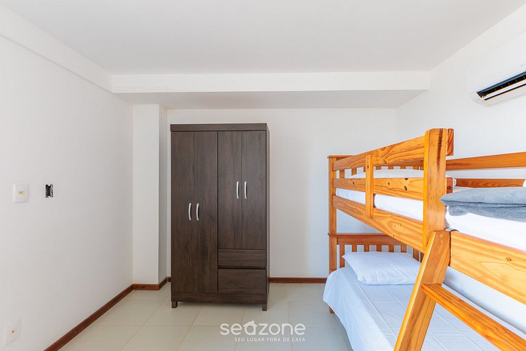 Apartamento Vista Mar 190m da Praia BSR0203