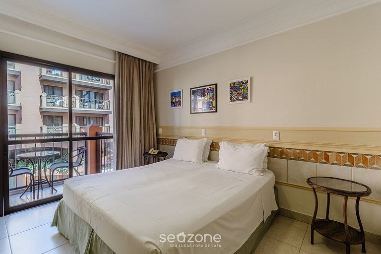 Studio em Jurerê vista mar e piscina em resort JBV134Seazone