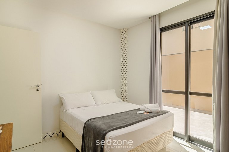 Apto 1Q c/ Piscina a 650m da Praia PDN0113